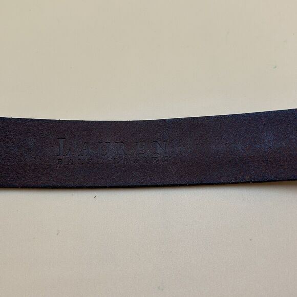 Lauren Ralph Lauren Vintage Genuine Leather Belt Turquoise Beading Womens 31 main image 7